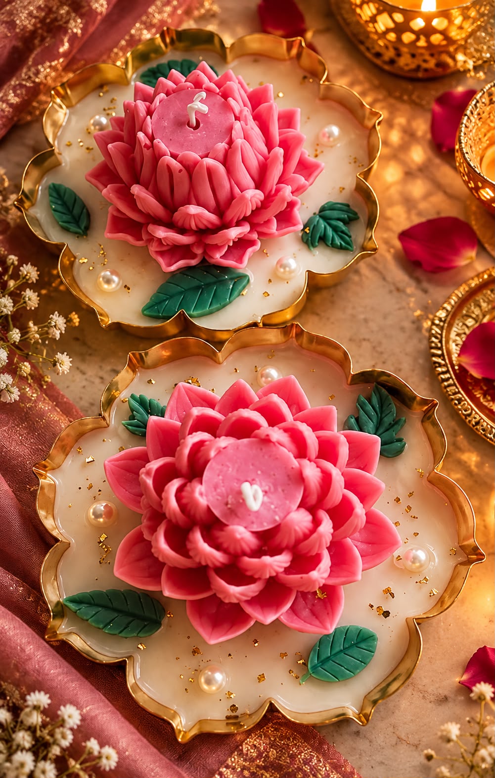 Lotus Urli Candle